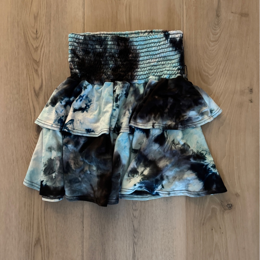 PixieLane Tie-Dye Skirt with Smocked Waist